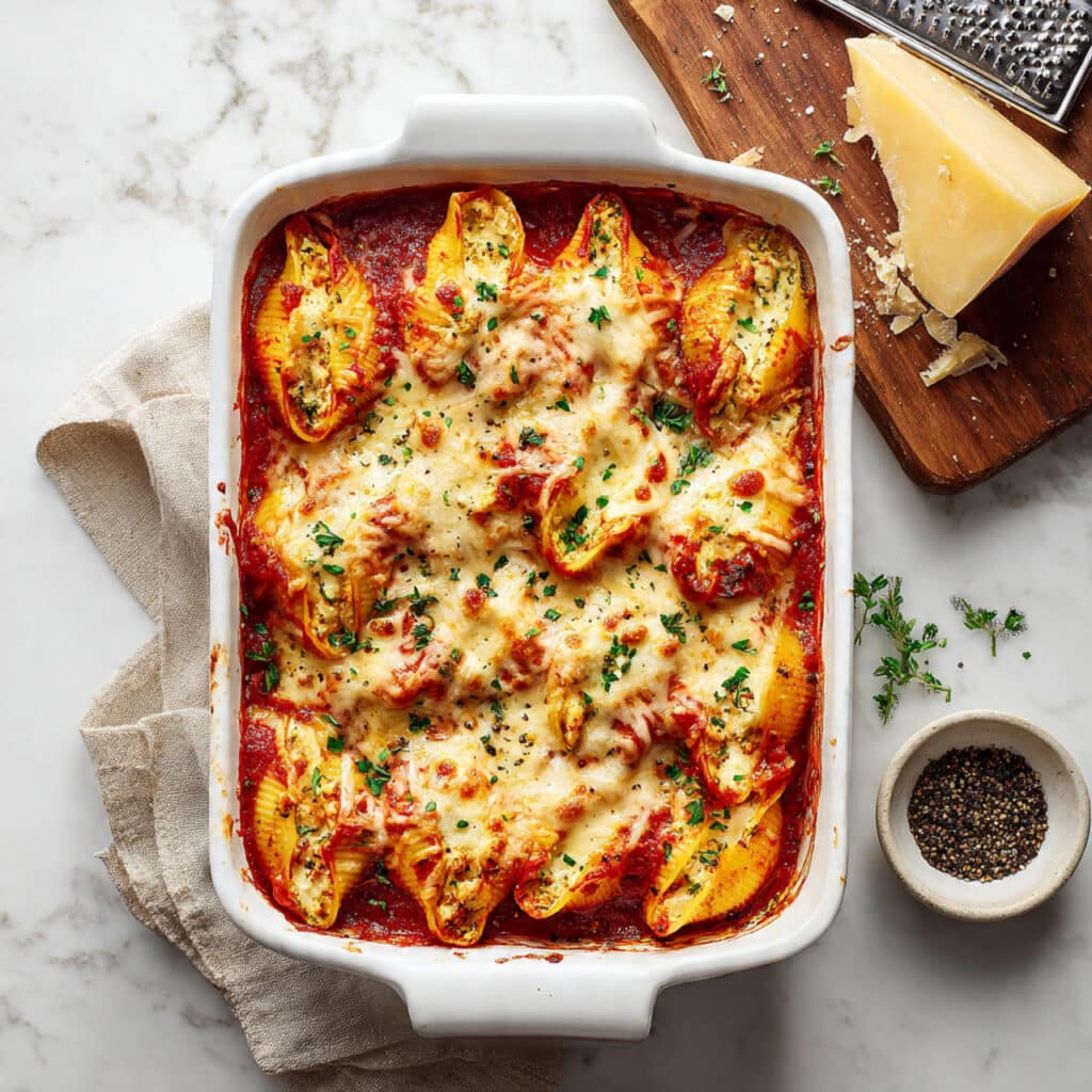 Stuffed Pasta Shells with Italian Sausage and Ricotta Recipe