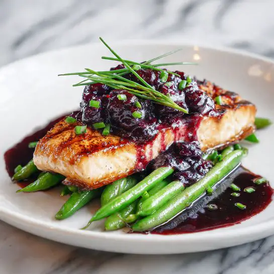 Salmon with Blueberries Recipe