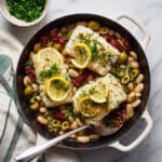 Mediterranean Fish and White Bean Skillet Recipe