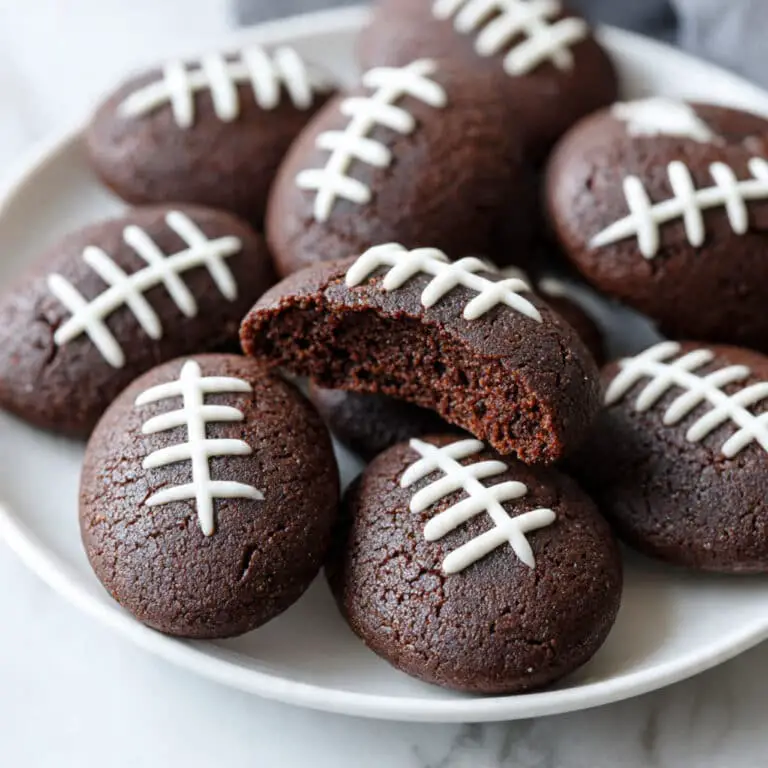 One-Bowl Mini Football Brownies Recipe