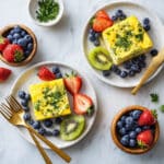 Sheet Pan Eggs with Cottage Cheese and Vegetables Recipe