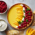 Mango Curd Tart with a Coconut Crust Recipe