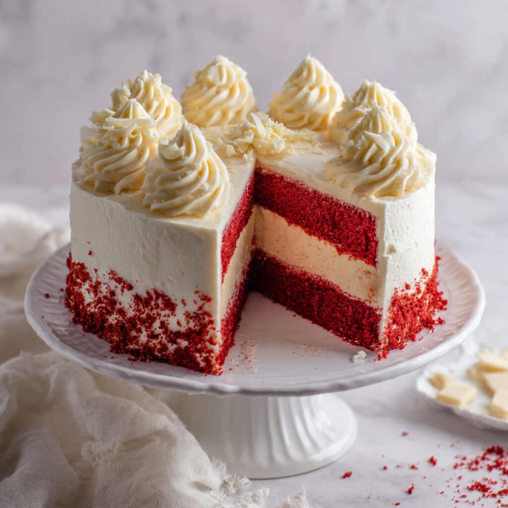 Red Velvet Cheesecake Cake Recipe