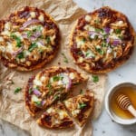 Easy Hot Honey BBQ Chicken Flatbread Recipe