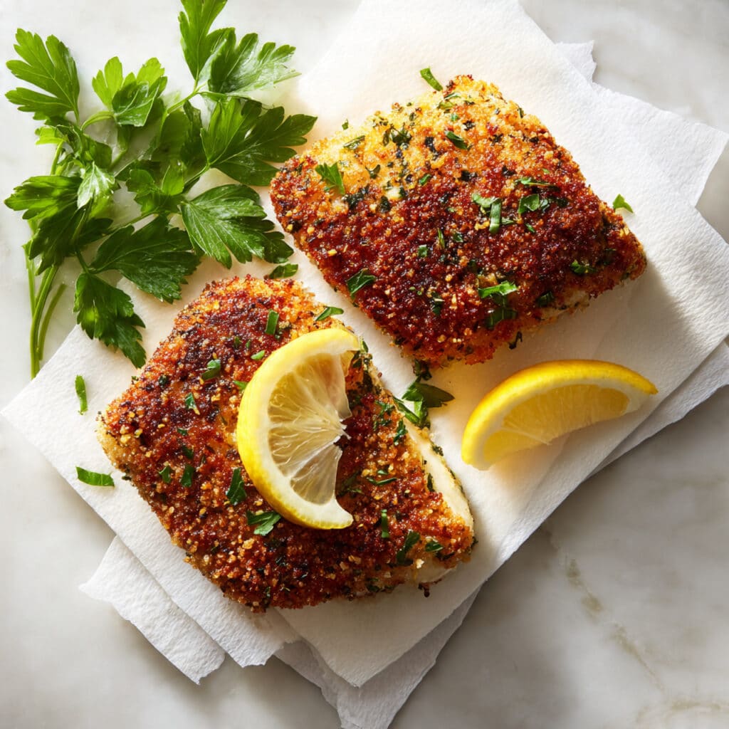 Cod with Parmesan (Baked or Air Fryer) Recipe