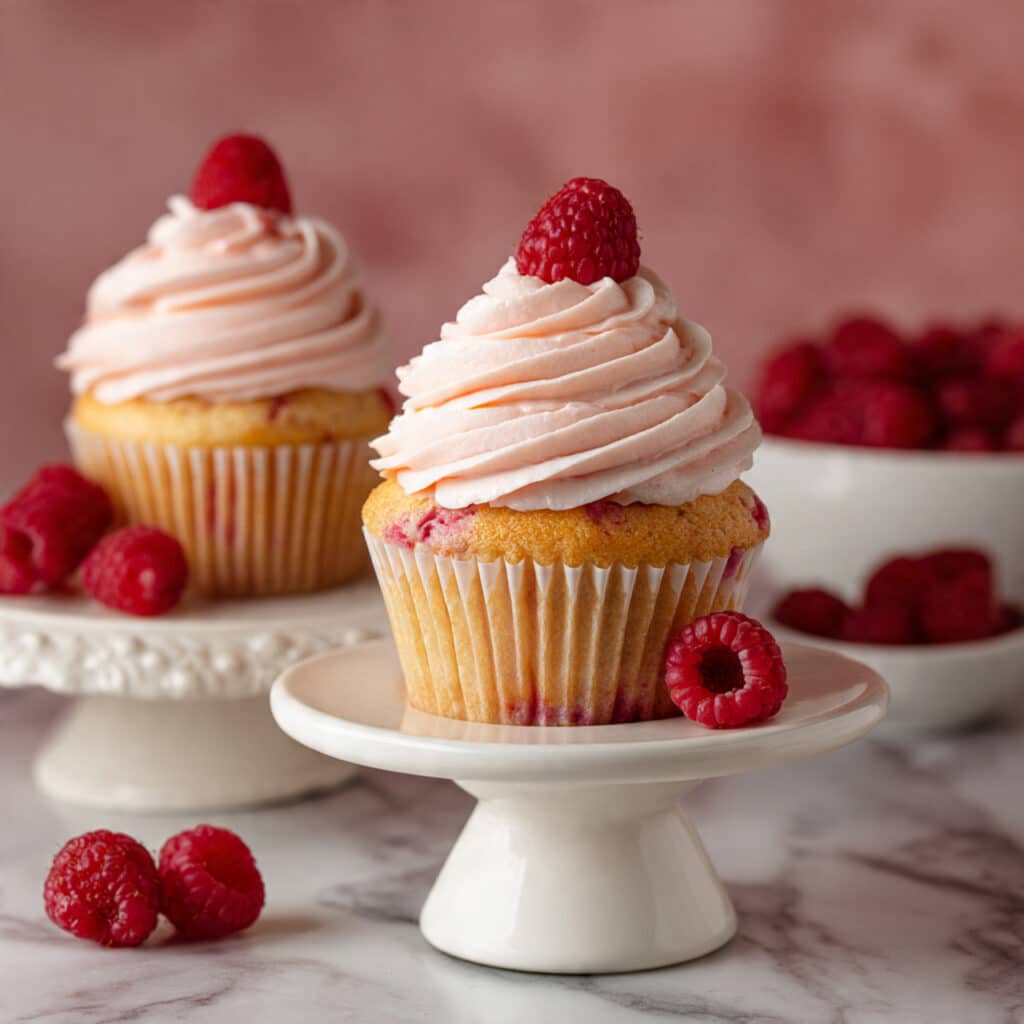 Raspberry Cupcakes with Raspberry Buttercream Recipe