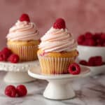 Raspberry Cupcakes with Raspberry Buttercream Recipe