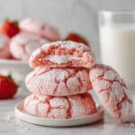 Cheesecake Stuffed Strawberry Cake Mix Cookies Recipe