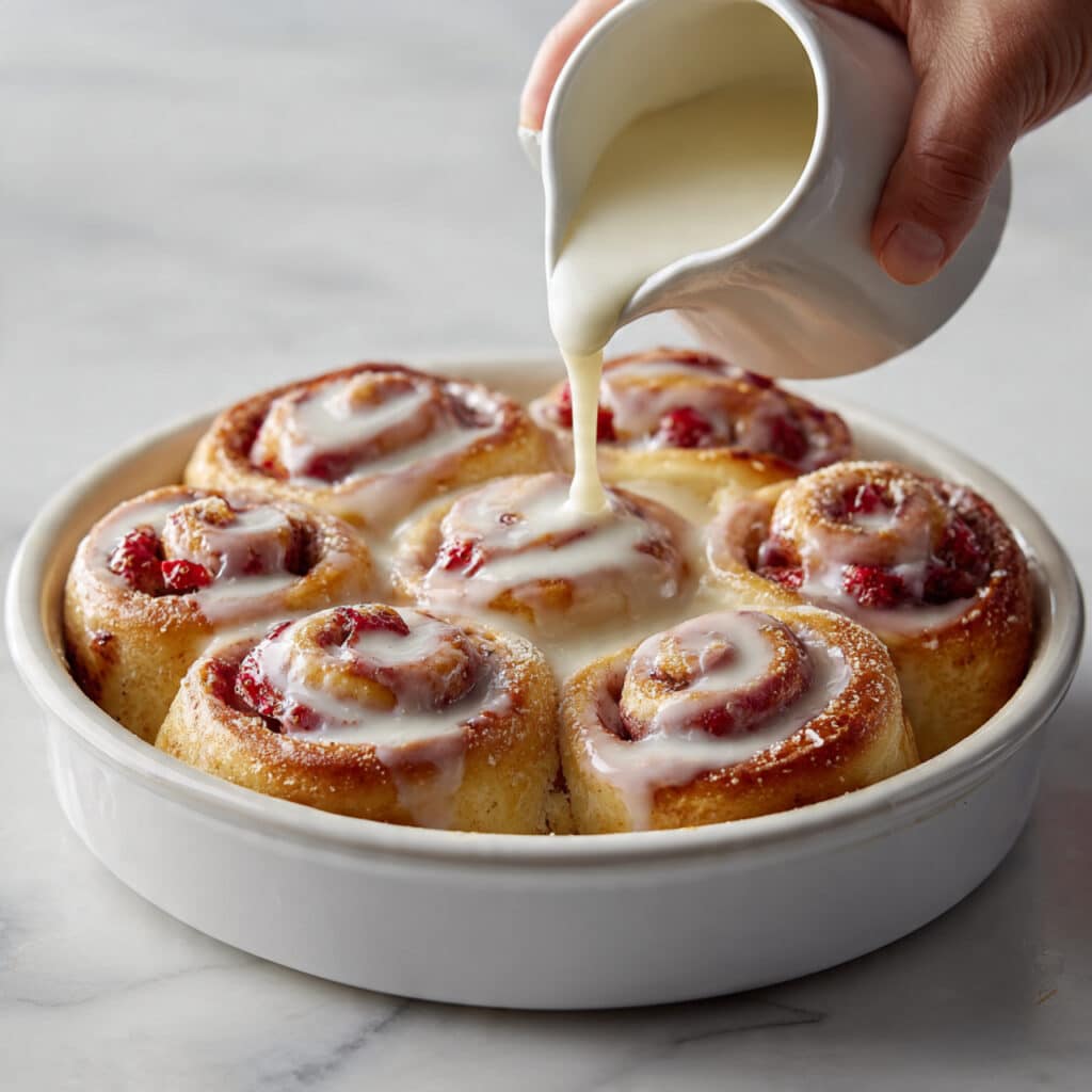 Strawberry Jam and Fresh Strawberry Rolls Recipe