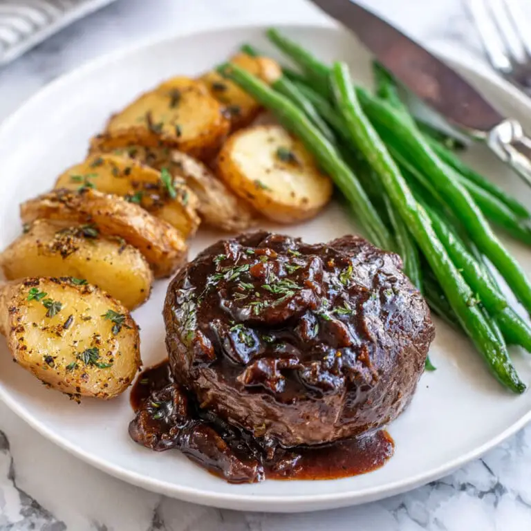 Filet Mignon with Mushroom Cabernet Sauce Recipe