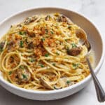 Linguine with Canned Clams and Herb Breadcrumbs Recipe
