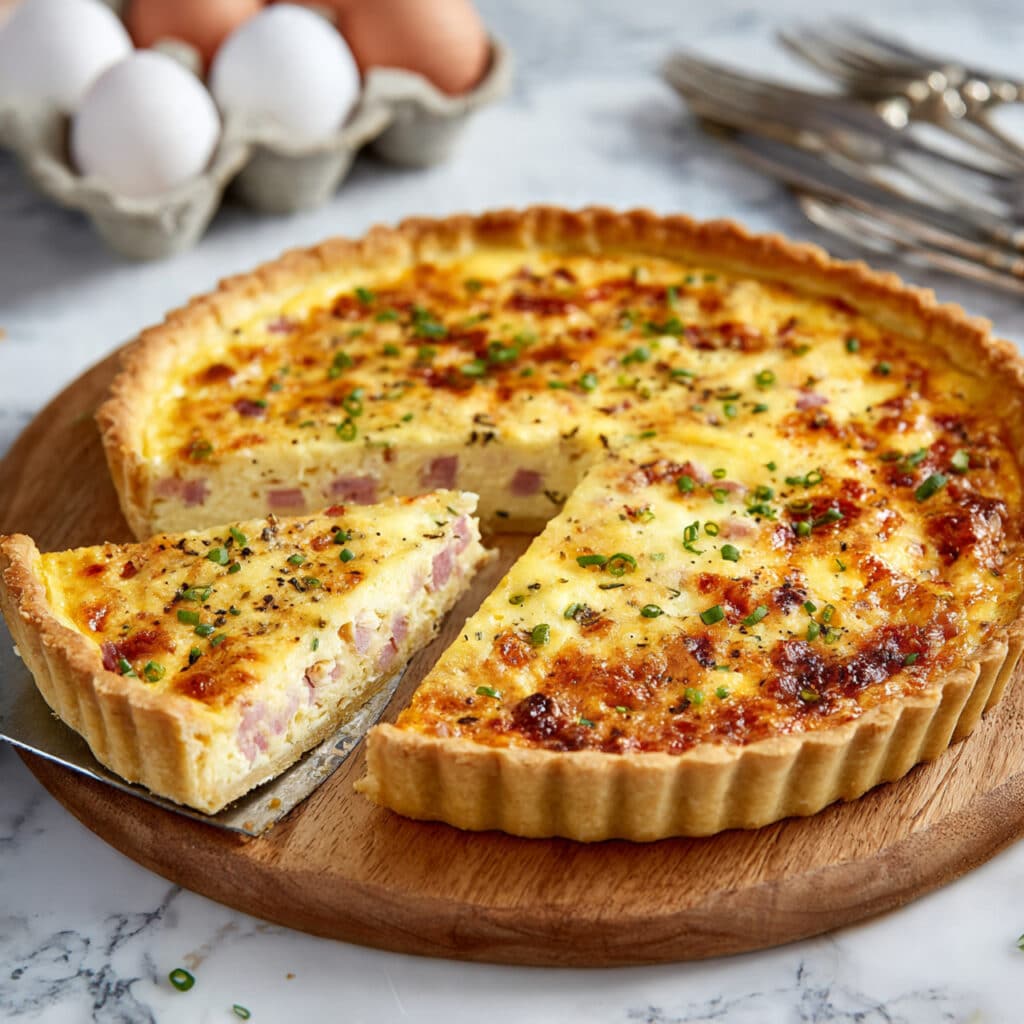 Easy Quiche with Vegetables and Cheese Recipe