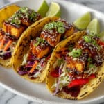 Asian Crispy Tofu Tacos with Savory Slaw and Hoisin Drizzle Recipe