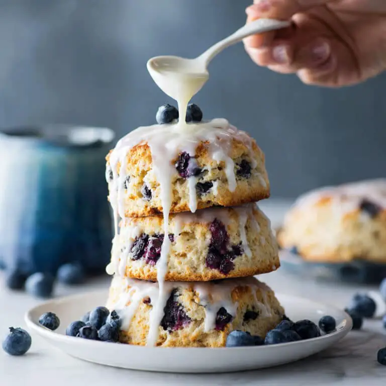 Blueberry Biscuits with Lemon Glaze Recipe