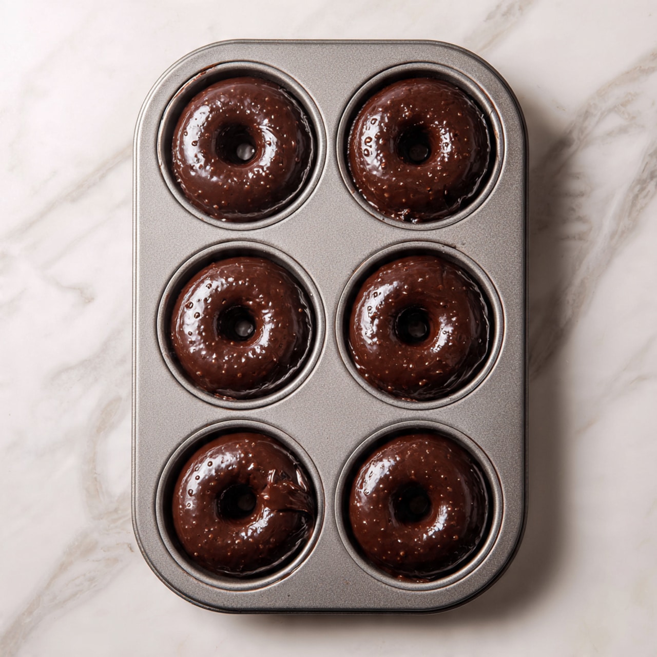 Fudgy Baked Chocolate Doughnuts with Espresso Recipe - Recipe Image