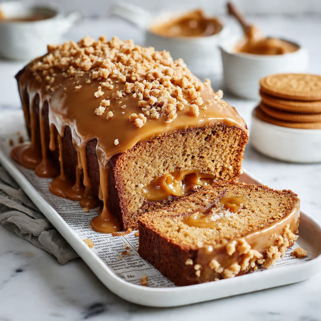 Moist Vegan Biscoff Banana Bread Recipe