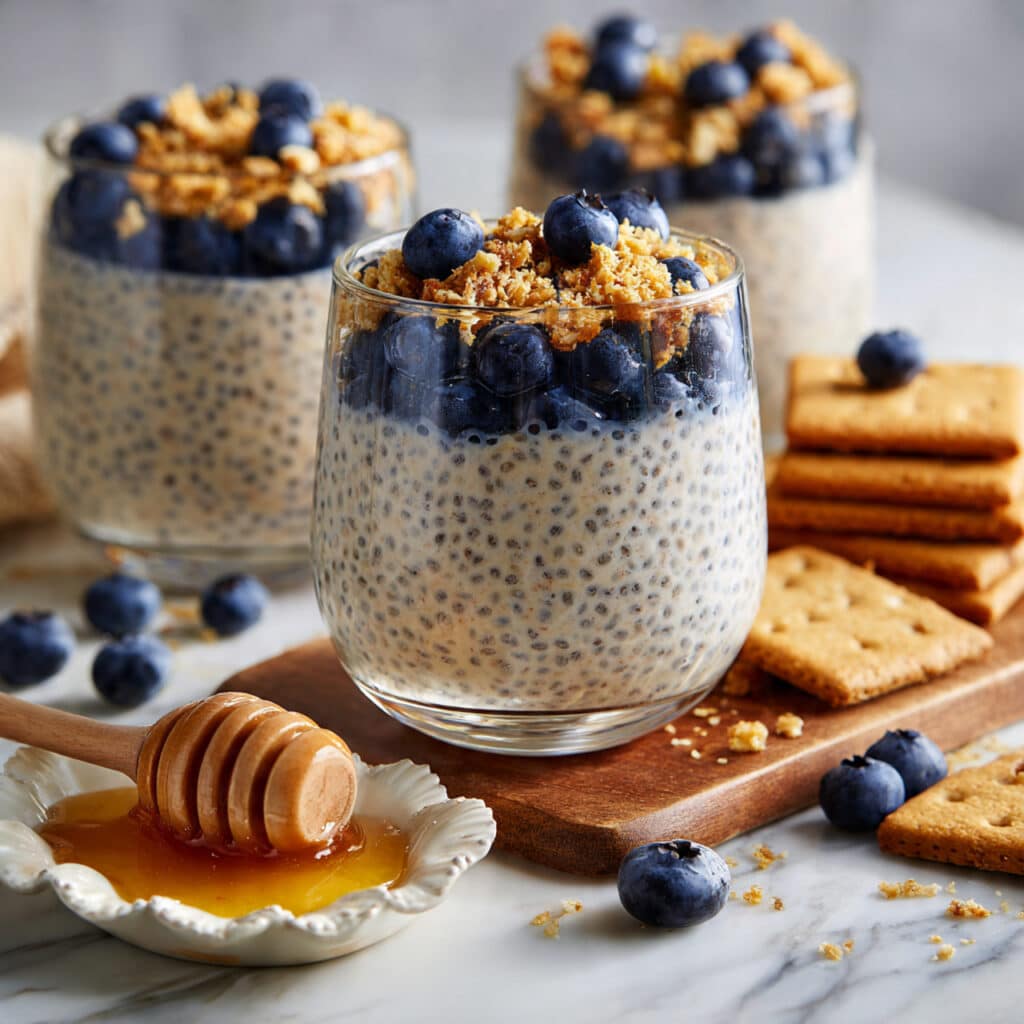Blueberry Cheesecake Overnight Oats Recipe
