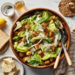 Chopped Caesar Salad with Chicken and Homemade Croutons Recipe