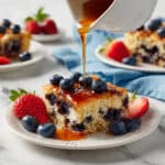 Blueberry Protein Pancake Breakfast "Cake Recipe