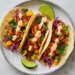 Shrimp Tacos with Mango Cabbage Slaw Recipe