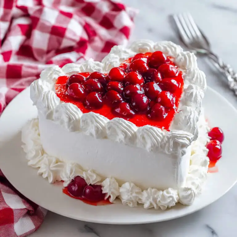 Heart Shaped Cherry Cake Recipe