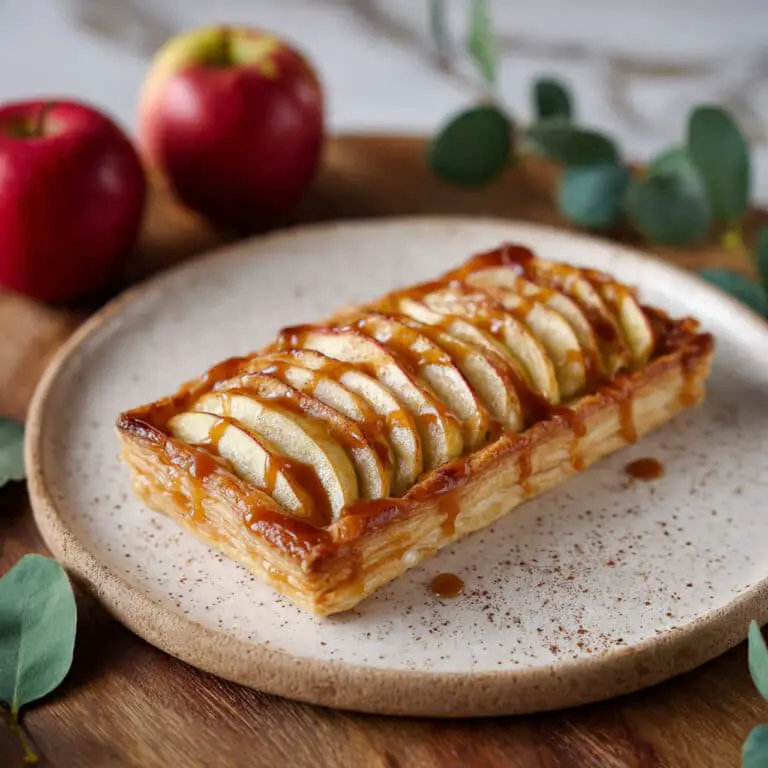 Easy Mini Caramel Apple Tarts with Puff Pastry Recipe