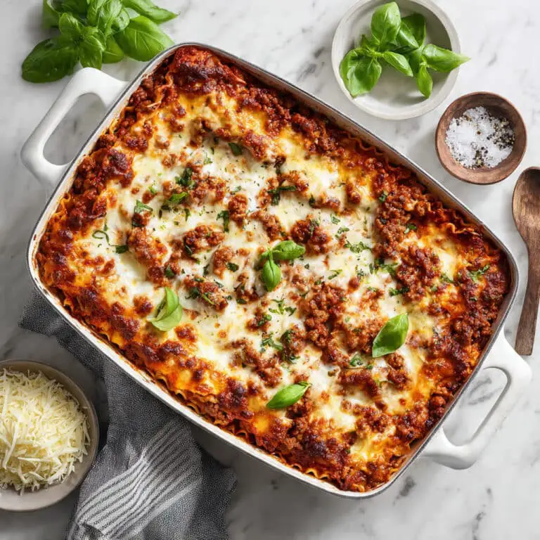 Easy Skillet Lasagna with Cottage Cheese Recipe
