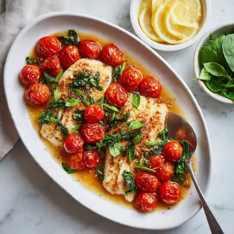 Salmon with Burst Cherry Tomatoes Recipe
