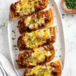 Sloppy Joe Garlic Cheese Bread Recipe