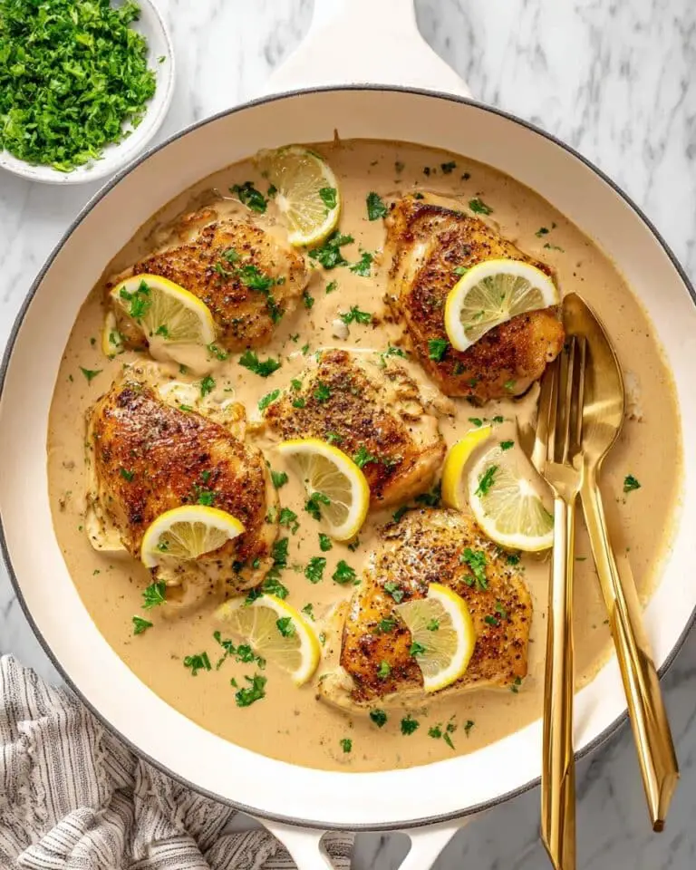 Lemon Chicken in a Creamy Parmesan Lemon Sauce Recipe