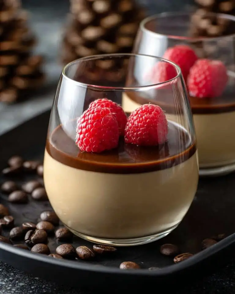 Espresso Panna Cotta with Chocolate Sauce Recipe