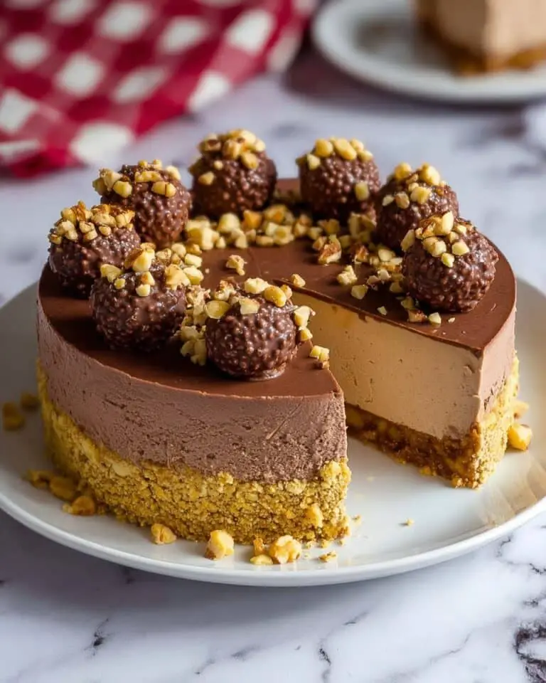 Ferrero Rocher Cheesecake (No-Bake Recipe) Recipe