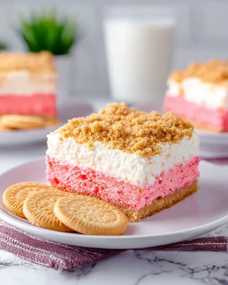 Strawberry Cheesecake Brownies with Cookie Crumble Recipe