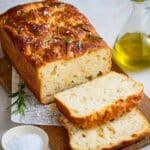 Homemade Focaccia Loaf Bread with Rosemary and Sea Salt Recipe