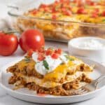 Easy Layered Ground Beef Mexican Taco Casserole Recipe