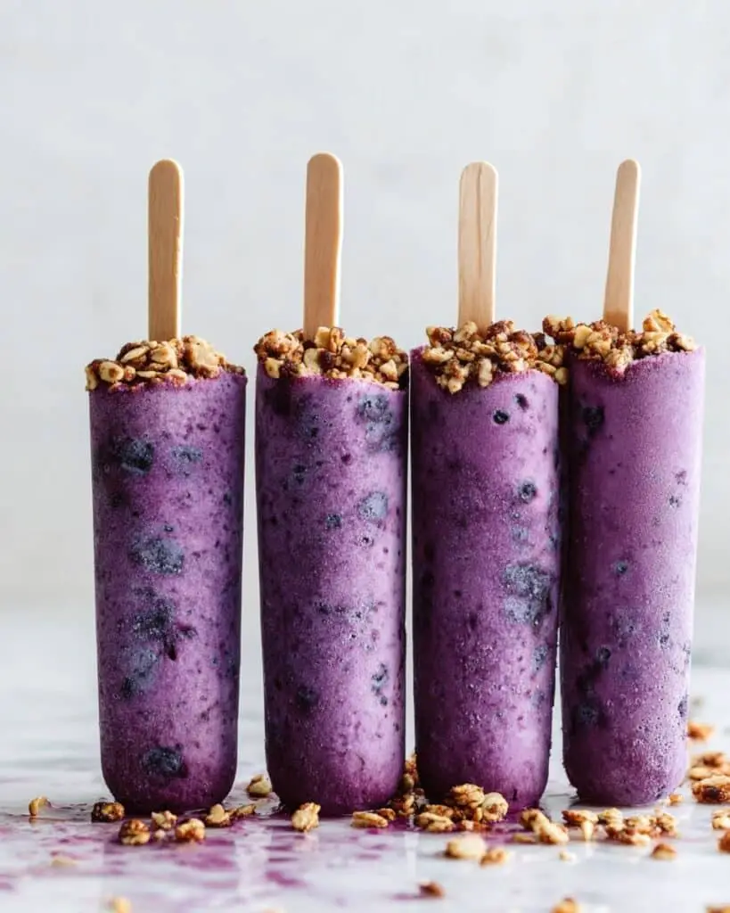 Blueberry Goat Cheese Ice Cream Bars Recipe