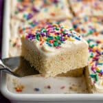 White Sheet Cake with Vanilla Buttercream Recipe