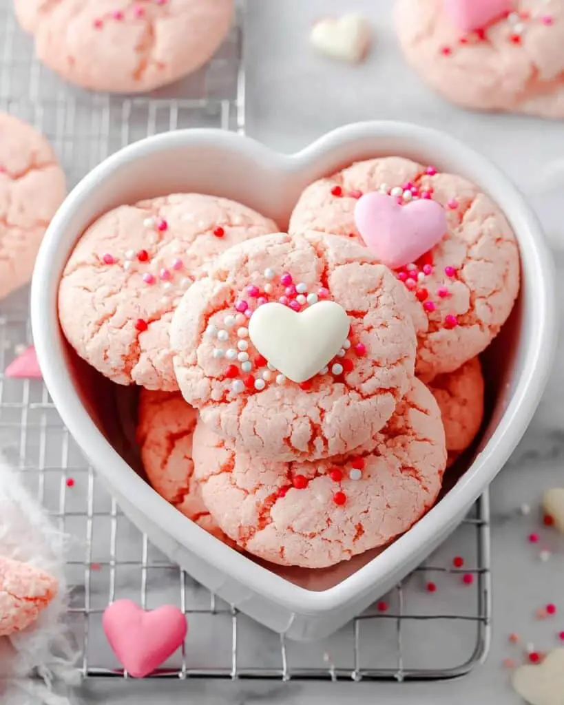 Strawberry Cake Mix Cookies Recipe