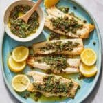 Grilled Trout with Parsley-Caper Sauce Recipe