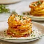 Parmesan Garlic Potato Stacks Recipe