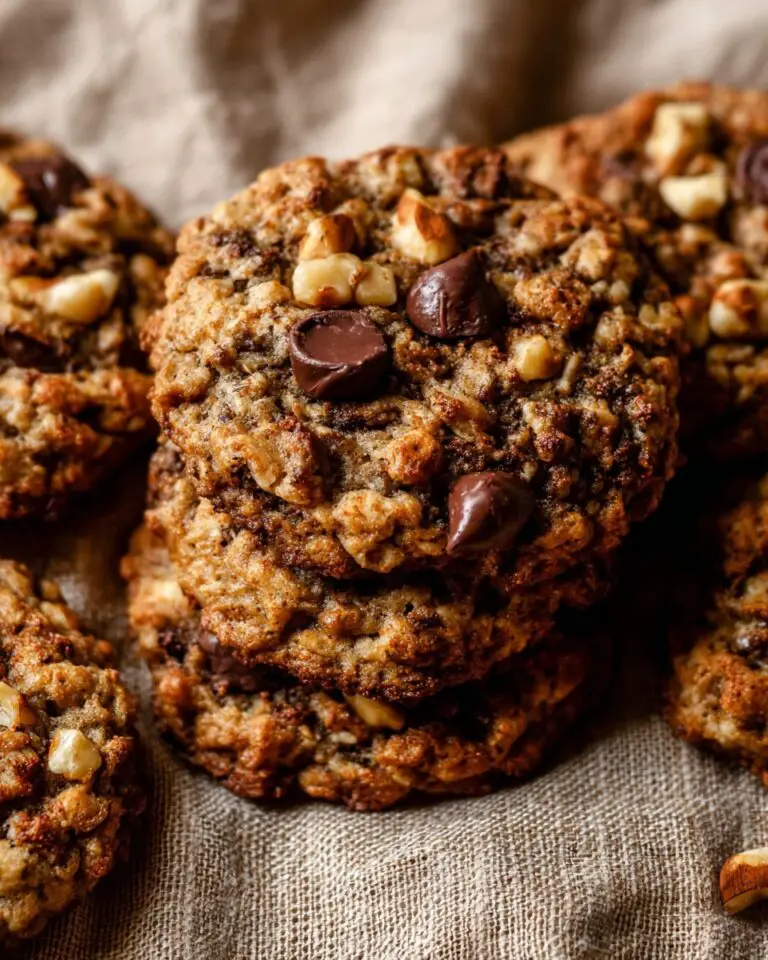 Chocolate Chip Oatmeal Walnut Cookies Recipe