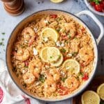 Lemony Shrimp and Feta orzo Recipe