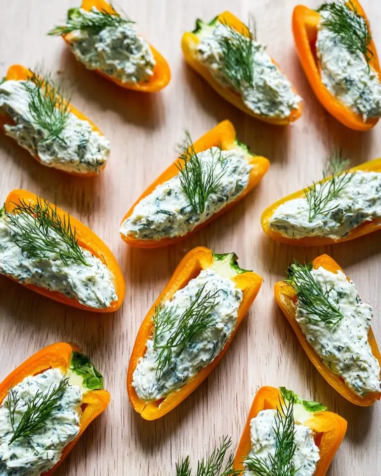 Carrot-Shaped Stuffed Mini Peppers Recipe