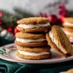 Soft & Chewy Gingerbread Sandwich Cookies Recipe
