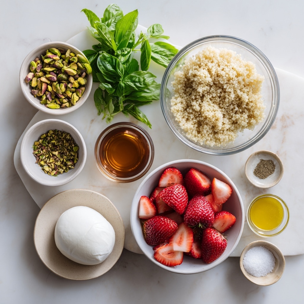 Strawberry Burrata Quinoa Salad Recipe - Recipe Image
