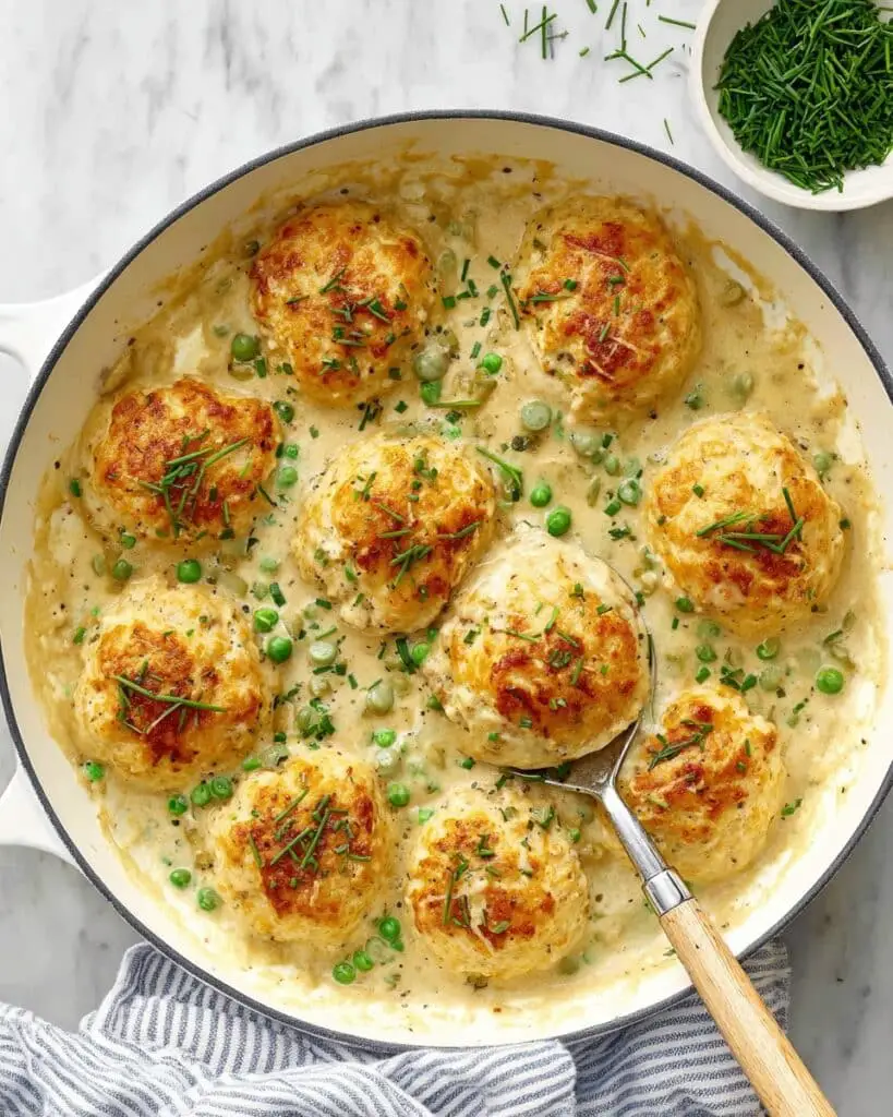 Chicken Cobbler with Cheddar Bay Biscuit Topping Recipe