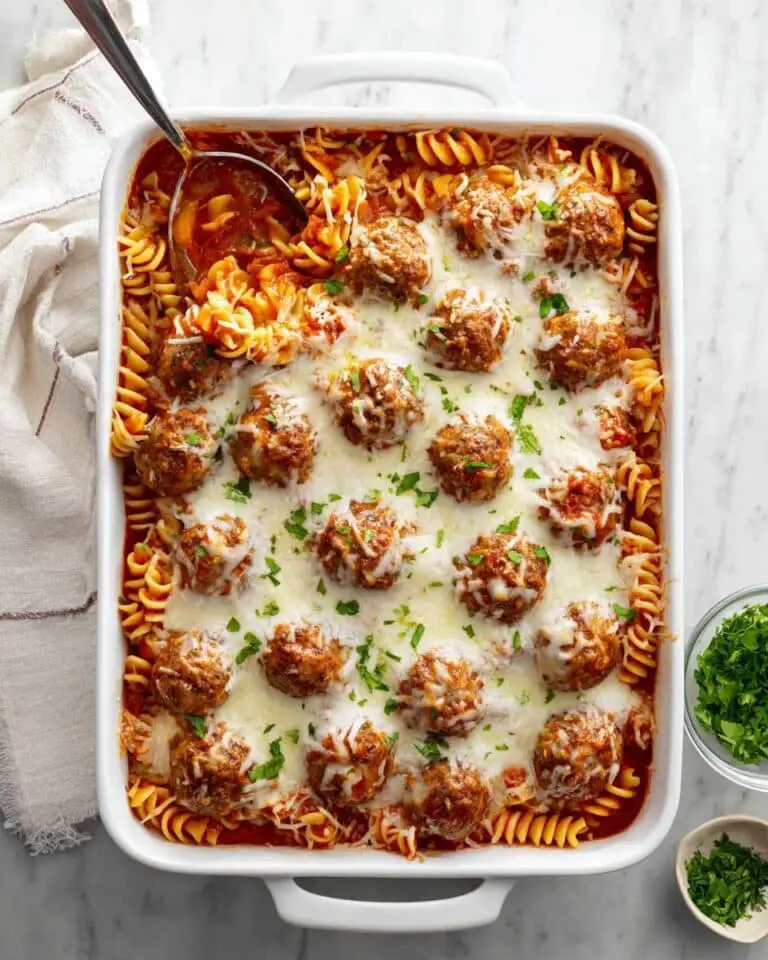 Dump and Bake Meatball Casserole Recipe