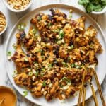 Peanut Butter Chicken with Curry and Quick Pickled Veggies Recipe