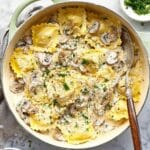 Creamy Mushroom Ravioli with Parmesan and Balsamic Recipe