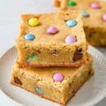 Spring M&M Blondies Recipe